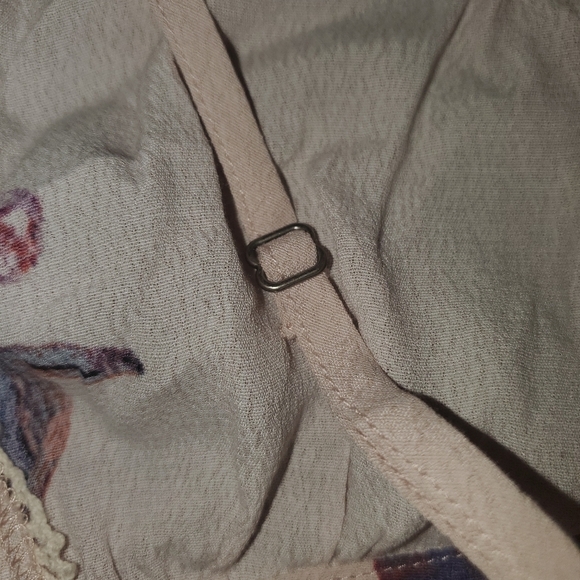 GET LUCKY Romper shorts creamy pink with blue NEW medium - Picture 12 of 13